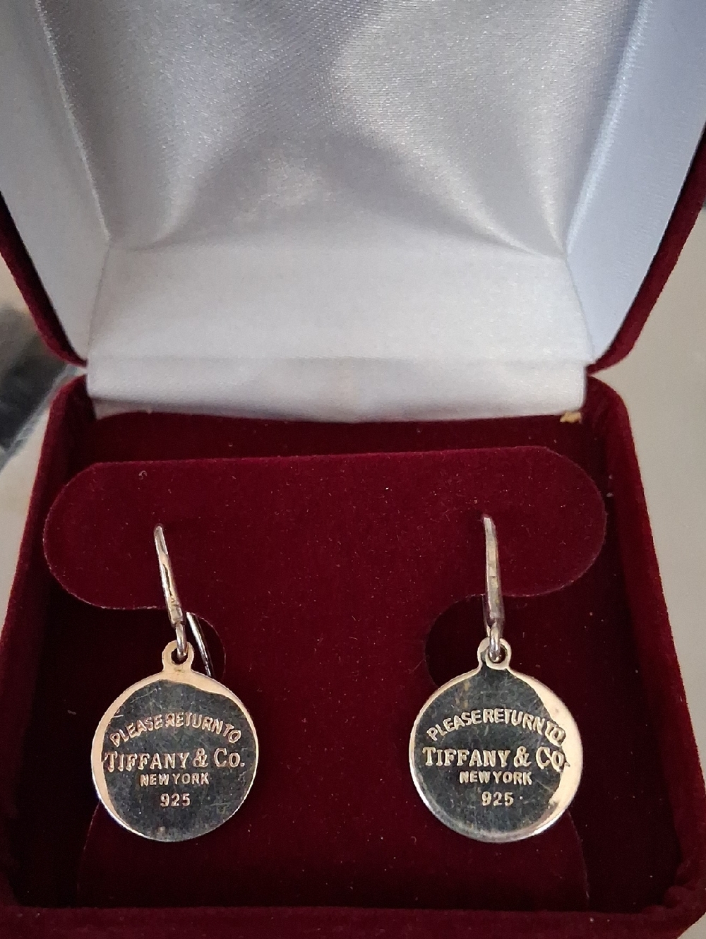 Authentic Sterling Silver TIFFANY & CO. Dangle Earrings